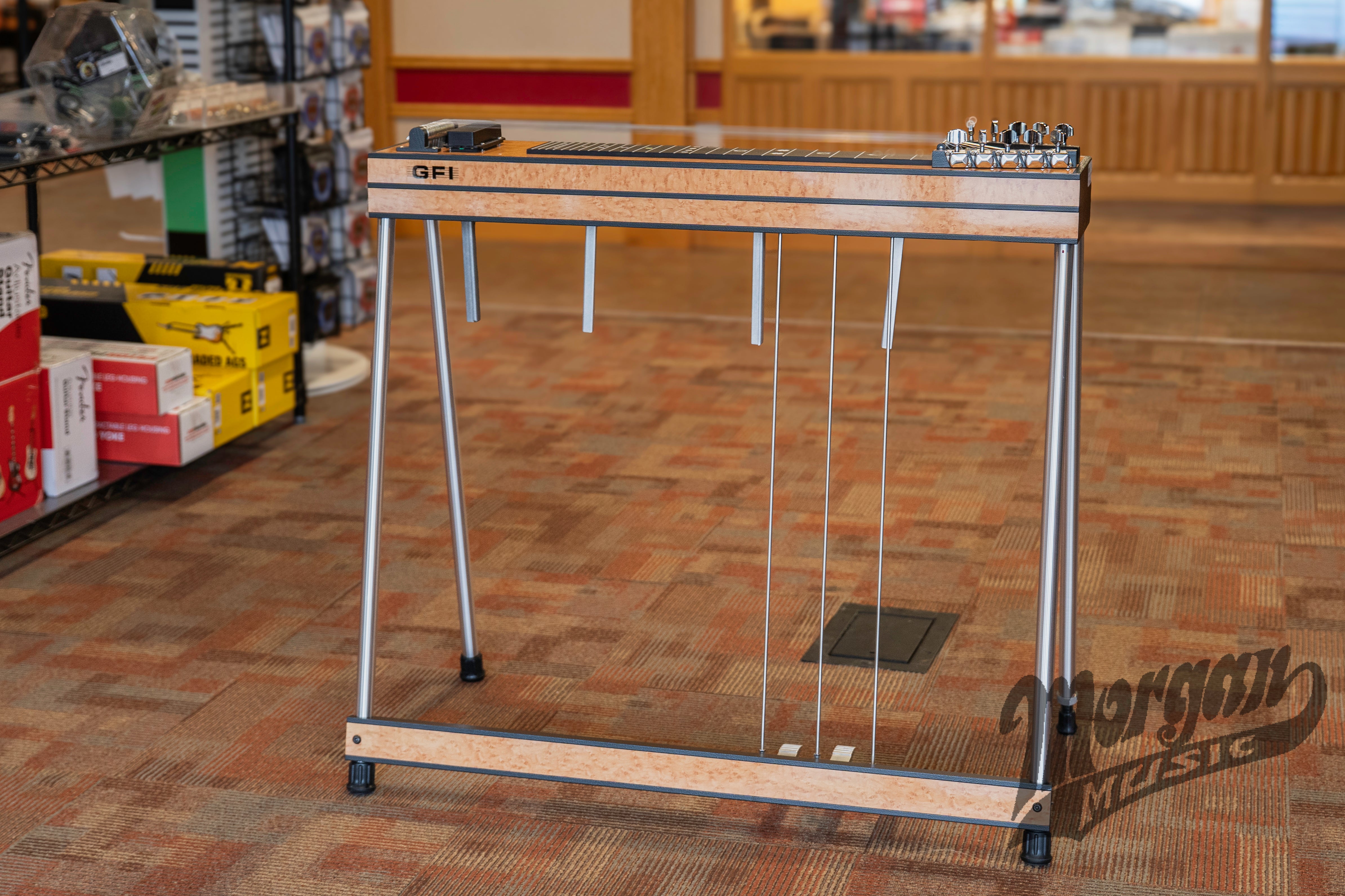 fessenden pedal steel GFI S10SM Pedal Steel Guitar- 4 Knee Levers- 3 Pedals – Morgan Music