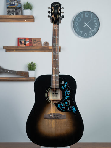 Epiphone Eric Church Hummingbird- Cobra Burst
