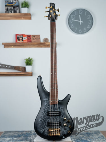 Ibanez SR Standard 5-string Electric Bass - Black Ice Frozen Matte