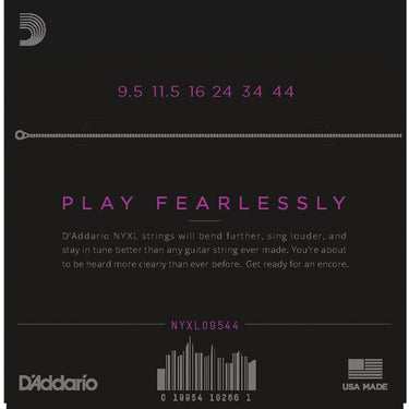D'addario NYXL 9.5-44 Nickel Plated- Electric Super Light Plus Strings
