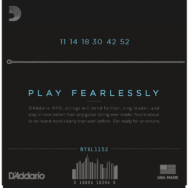 D'addario NYXL 11-52 Nickel Plated- Electric Medium Top/Heavy Strings
