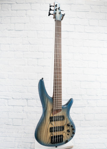 Ibanez SR605E 5 String- Flat Cosmic Blue Starburst