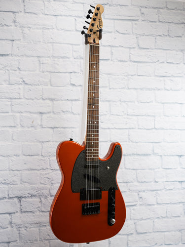 (Used) Squier Bullet Telecaster With Upgrades- Orange Sparkle