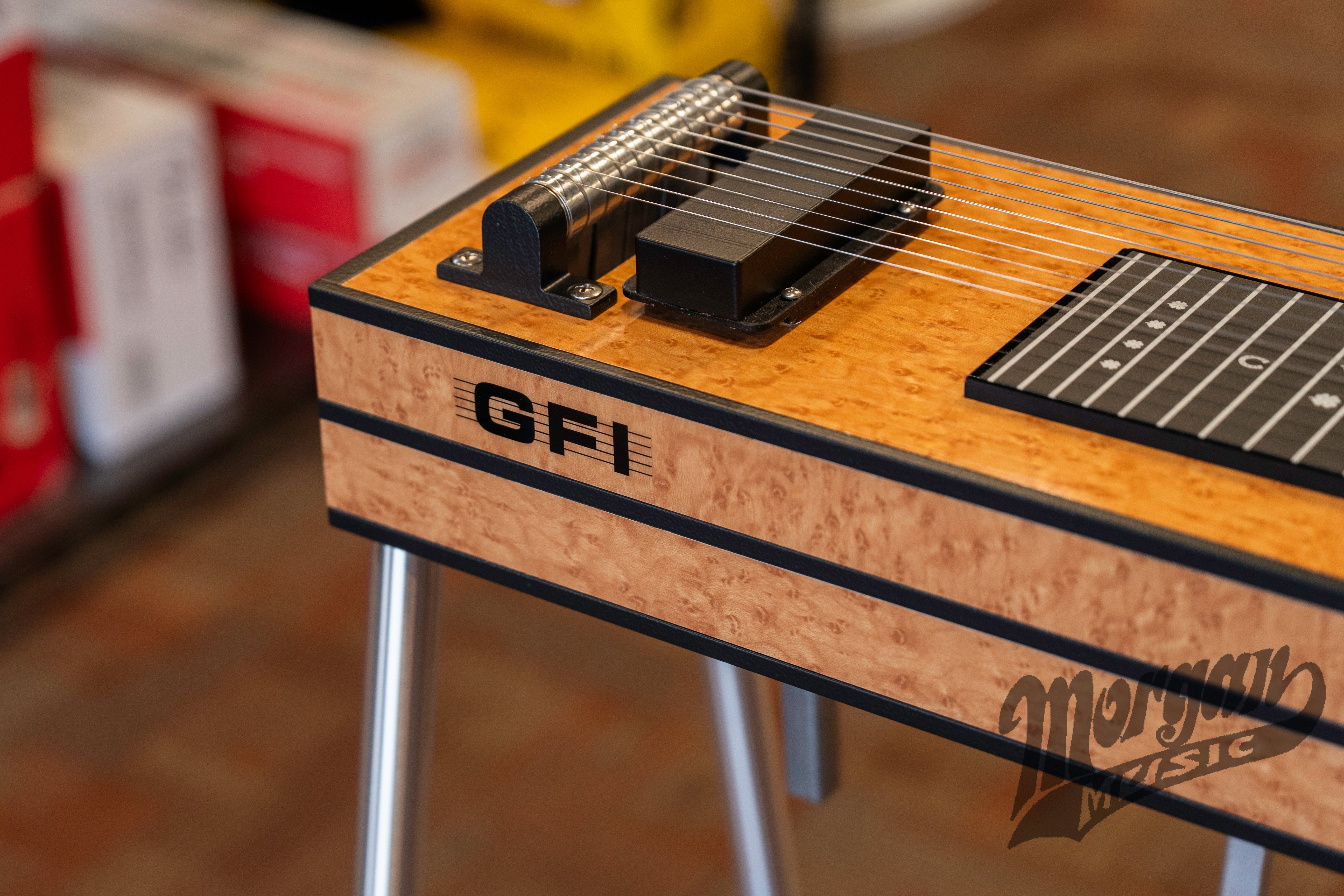 pedal steel kaufen GFI S10SM Pedal Steel Guitar- 4 Knee Levers- 3 Pedals – Morgan Music