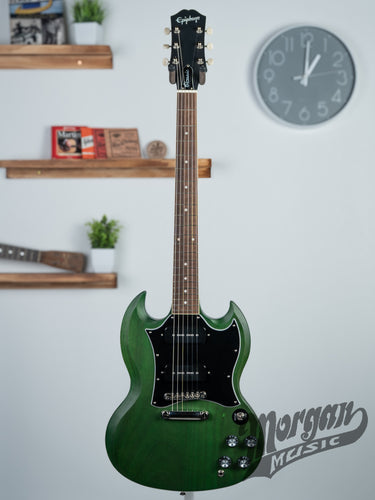 (Used) Epiphone SG Classic Worn P90s- Green