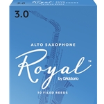 RICO ROYAL ALTO SAXOPHONE REEDS 3.0, BOX OF 10