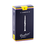 VANDOREN TRADITIONAL Bb CLARINET REEDS 2.5, BOX OF 10