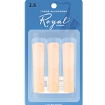 RICO ROYAL TENOR SAX REEDS 2.5, 3-PACK