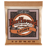 ERNIE BALL EARTHWOOD LIGHT PHOSPHOR BRONZE ACOUSTIC GUITAR STRINGS - 11-52 GAUGE