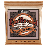 ERNIE BALL EARTHWOOD MEDIUM LIGHT PHOSPHOR BRONZE ACOUSTIC GUITAR STRINGS - 12-54 GAUGE