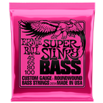 ERNIE BALL SUPER SLINKY NICKEL WOUND ELECTRIC BASS STRINGS - 45-100 GAUGE