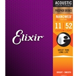 ELIXIR ACOUSTIC NANOWEB PHOSPHOR BRONZE, CUSTOM LIGHT