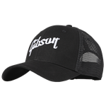 GIBSON TRUCKER SNAPBACK HAT/CAP - BLACK