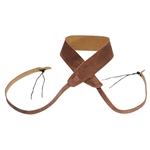 LEVY'S SUEDE BANJO CRADLE STRAP - BROWN