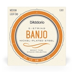 D'ADDARIO EJ61 BANJO STRING SET - MEDIUM