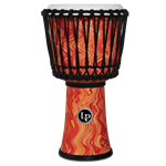 LP DJEMBE 10 INCH, ORANGE MARBLE