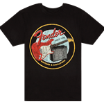 FENDER 1946 GUITARS & AMPLIFIERS T-SHIRT, VINTAGE BLACK - L