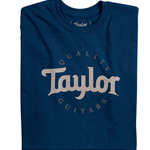 TAYLOR MEN’S TWO-COLOR LOGO T, NAVY- LARGE