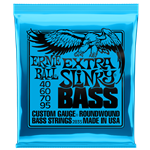 ERNIE BALL EXTRA SLINKY NICKEL WOUND ELECTRIC BASS STRINGS - 40-95 GAUGE