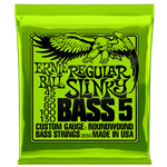 ERNIE BALL REGULAR SLINKY 5-STRING NICKEL WOUND ELECTRIC BASS STRINGS - 45-130 GAUGE