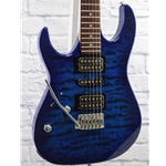 IBANEZ GIO - LEFT HANDED - TRANSPARENT BLUE BURST
