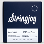 STRINGJOY SIGNATURES BALANCED SUPER LIGHT GAUGE 9-42 NICKEL WOUND ELECTRIC GUITAR STRINGS