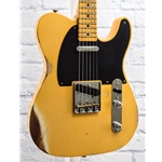 FENDER CUSTOM SHOP 52' TELECASTER HEAVY RELIC - AGED NOCASTER BLONDE