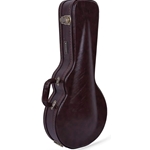 CROSSROCK F STYLE WOODEN MANDOLIN CASE - BROWN