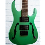 IBANEZ PAUL GILBERT SIGNATURE GUITAR- METALLIC LIGHT GREEN