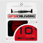 GATOR COMPOSER SERIES 10 FOOT STRAIGHT TO STRAIGHT INSTRUMENT CABLE