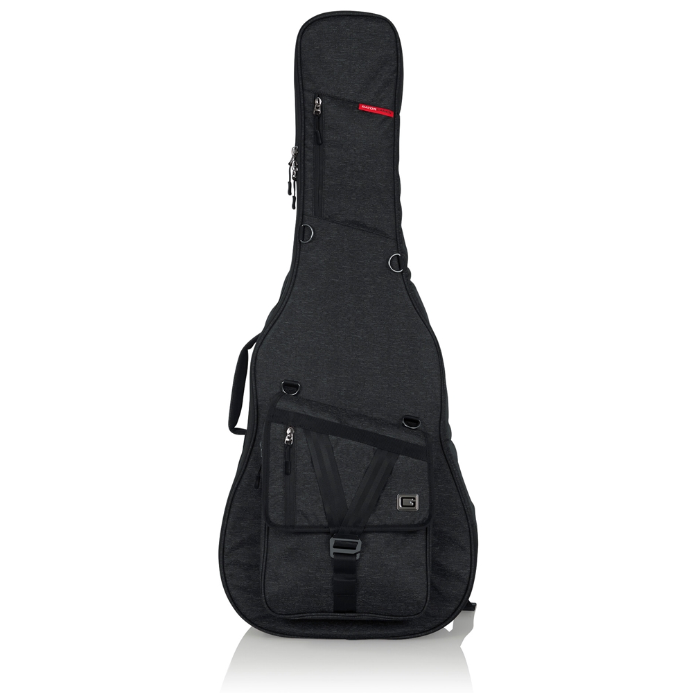 Gator Transit Acoustic Guitar Gig Bag, Charcoal