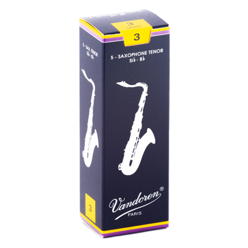 VANDOREN TRADITIONAL TENOR SAX REEDS 2.5, BOX OF 5