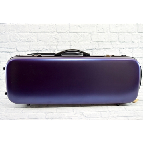 JR MUSIC PC OBLONG VIOLIN CASE - METALLIC INDIGO