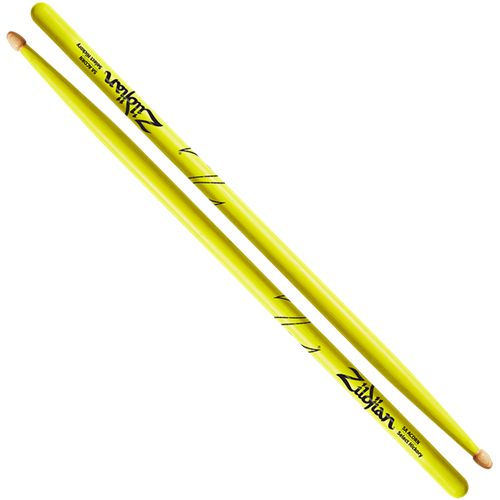 ZILDJIAN 5A NEON YELLOW  DRUMSTICKS