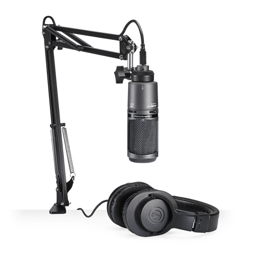 AUDIO TECHNICA AT2020USB STREAMING PODCAST MICROPHONE PACK