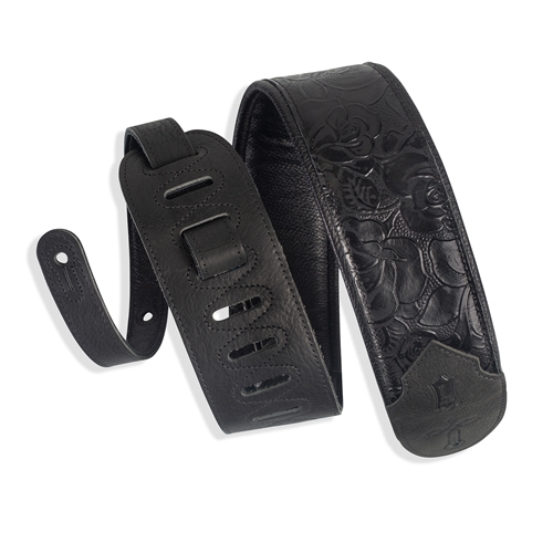 LEVY'S SUNDANCE EMBOSSED STRAP - BLACK ROSE