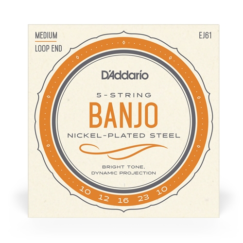 D'ADDARIO EJ61 BANJO STRING SET - MEDIUM