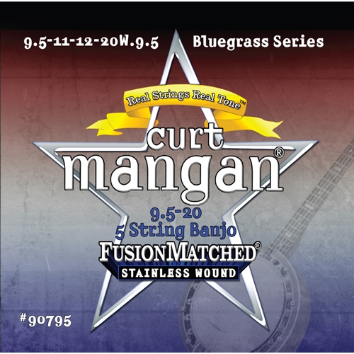 CURT MANGAN BANJO STRING SET, STAINLESS - LIGHT