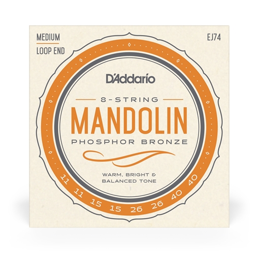 D'ADDARIO EJ74 MANDOLIN STRING SET - MEDIUM
