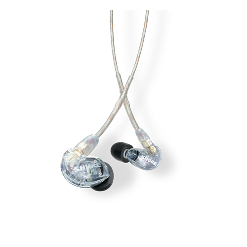 SHURE SE215-CL IN EAR MONITORS, CLEAR