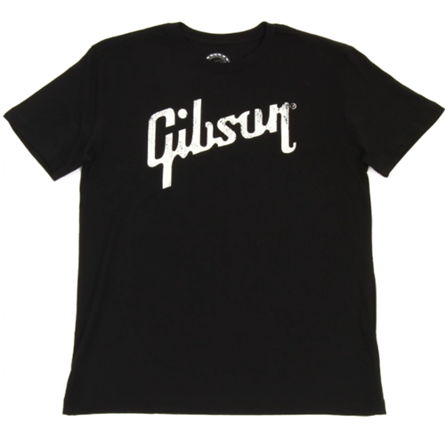 GIBSON DISTRESSED LOGO TEE SHIRT - S