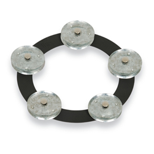 LP 6-INCH TAMBO-RING - BLACK SAND WITH GALVANIZED STEEL JINGLES