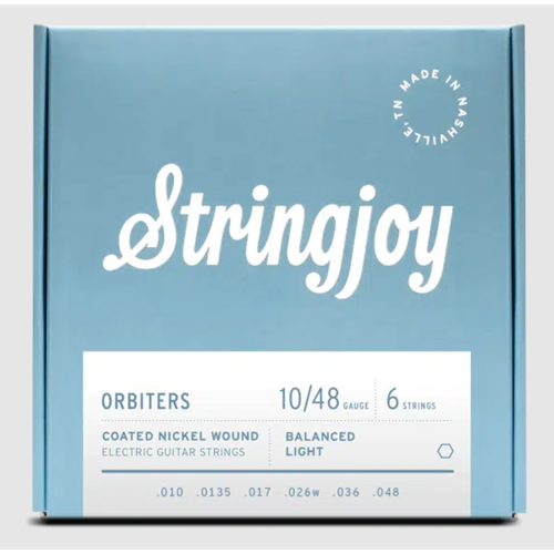 STRINGJOY ORBITERS LIGHT GAUGE 10-48 COATED NICKEL