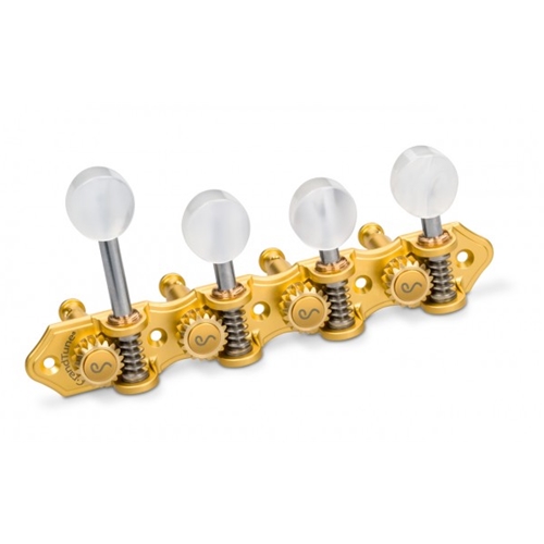 SCHALLER GRANDTUNE MANDOLIN F-STYLE REVERSE TUNERS - SATIN GOLD