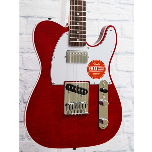 SQUIER AFFINITY TELECASTER FMT- CRIMSON RED TRANSPARENT