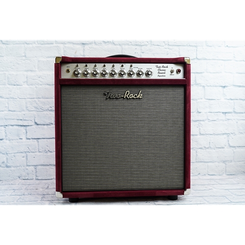 TWO ROCK CLASSIC REVERB SIGNATURE 100 WATT COMBO- BURGUNDY SUEDE- BLUESBREAKER CLOTH