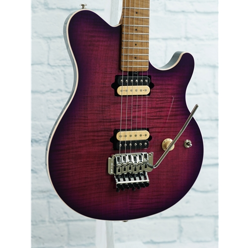 ERNIE BALL MUSIC MAN USED AXIS- OLALLIEBERRY FLAME- 2024